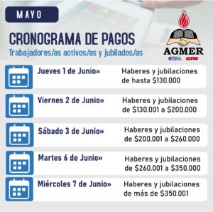 Se Dio A Conocer El Cronograma De Pagos