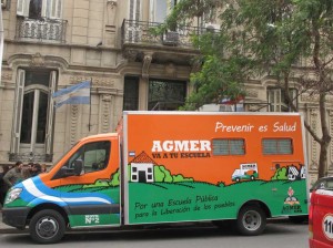 Una de las unidades en el frente de AGMER