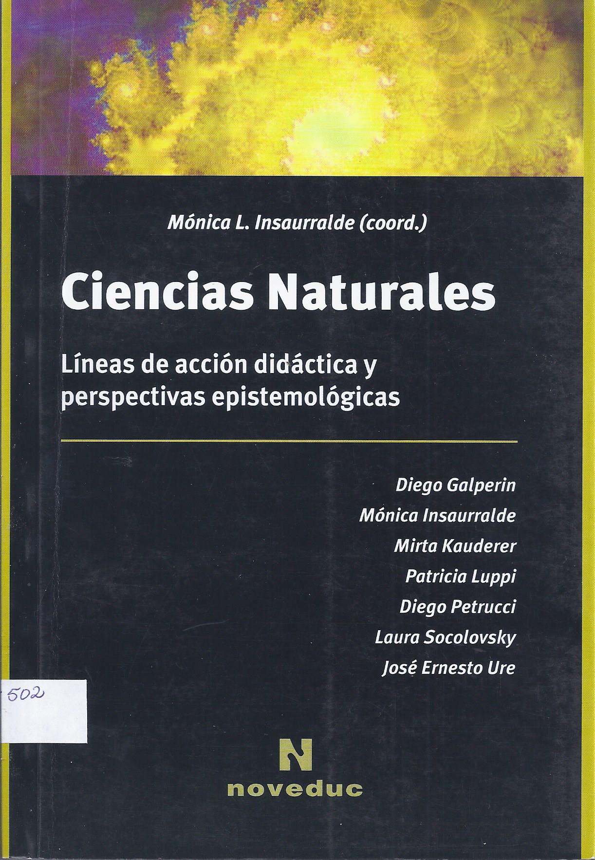 Ciencias Naturales. Líneas de acción didáctica y perspectivas epistemológicas
