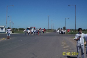 Villaguay/ 7 de marzo / Volanteada en la ruta