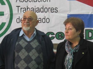 Marta Madoz (AGMER) y Carlos Bayona (ATE), candidatos al IOSPER en agrupamiento Jubilados