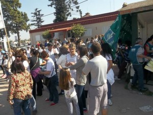 Gualeguay: Acto de AGMER y ATE frente al Hospital San Antonio 