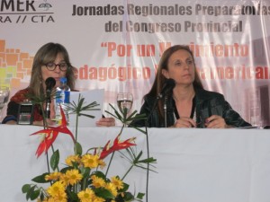 Jornadas Regionales en La Paz - Panel a cargo de P. Florentín y M. G. Benedetti. 