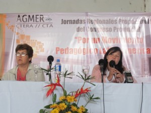 Jornadas Regionales en La Paz - Experiencias Pedagógicas - docentes de la Escuela Secundaria Nº 4 “J. M. Estrada” del distrito El Chañar