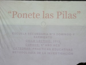 Jornadas Regionales en La Paz - Experiencias Pedagógicas - docentes de la Escuela Secundaria Nº 9 “”D. F. Sarmiento” de La Paz