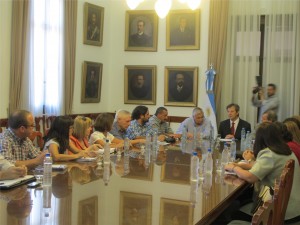 Primer Audiencia con el Gobierno Provincial