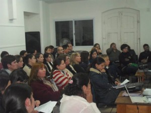 Muchos docentes consultaron y evacuaron dudas en Gualeguaychú.