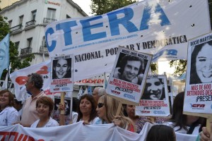 CTERA en la marcha en Ciudad de Buenos Aires