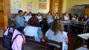 Asamblea escolares en General Galarza, departamento Gualeguay.