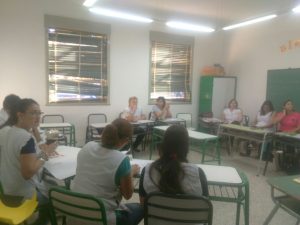 En el departamento Tala se realizaron asambleas en las escuelas. 