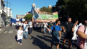 Más de 1000 trabajadores se hicieron oír en Plaza Ramírez, en Concepción del Uruguay. 