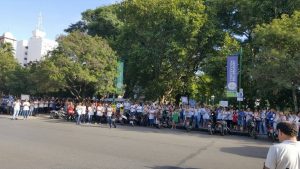 Contundente movilización de AGMER Uruguay.