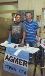 AGMER, junto a los docentes, en el concurso ordinario. 