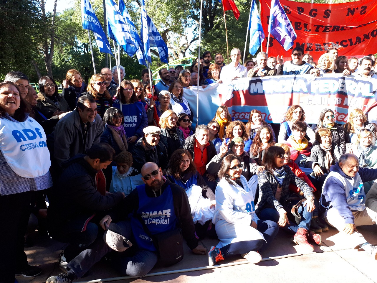 Marcha Federal Educativa en Resistencia y Corrientes 21-05-18