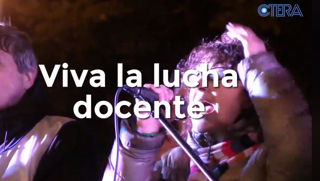 Discurso de Sonia Alesso - Sec. General de CTERA - en la Histórica Marcha a Plaza de Mayo en defensa de las Universidades Públicas.