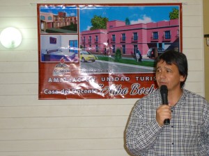 El secretario general de Seccional Colón, Marcelo Pagani, en la presentación del proyecto.