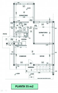 Programa Federal Techo Digno - Planos del Prototipo de vivienda a construir