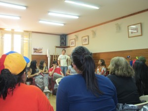 Expedición pedagógica Liga de los Pueblos libres » En AGMER Central, compartiendo experiencias con estudiantes universitarios