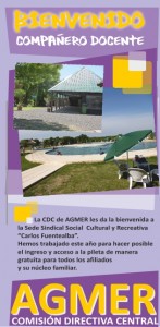 Folletería que estará a disposición en el ingreso al Complejo Carlos Fuentealba