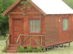 Las cabañas del Complejo Carlos Fuentealba