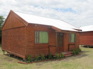 Las cabañas del Complejo Carlos Fuentealba