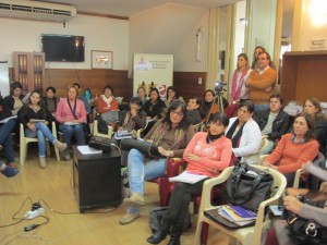 Reunión del equipo coordinador con los departamentales, en AGMER Central (mayo/14)