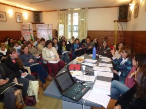 Reunión del equipo coordinador con los departamentales, en AGMER Central (junio/14)