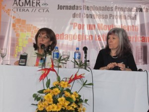 Jornadas Regionales en La Paz - Panel a cargo de A. Homar y S. Nicastro. 