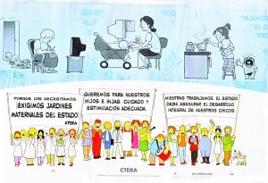 Afiche de CTERA, por jardines maternales