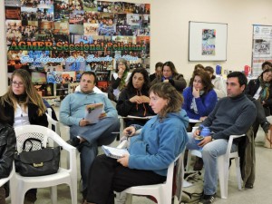 Compañeros del equipo de la Secretaría de Educación, asesorando en Feliciano. 