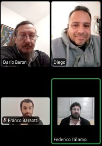 Referentes de las entidades organizadoras en diálogo con la prensa
