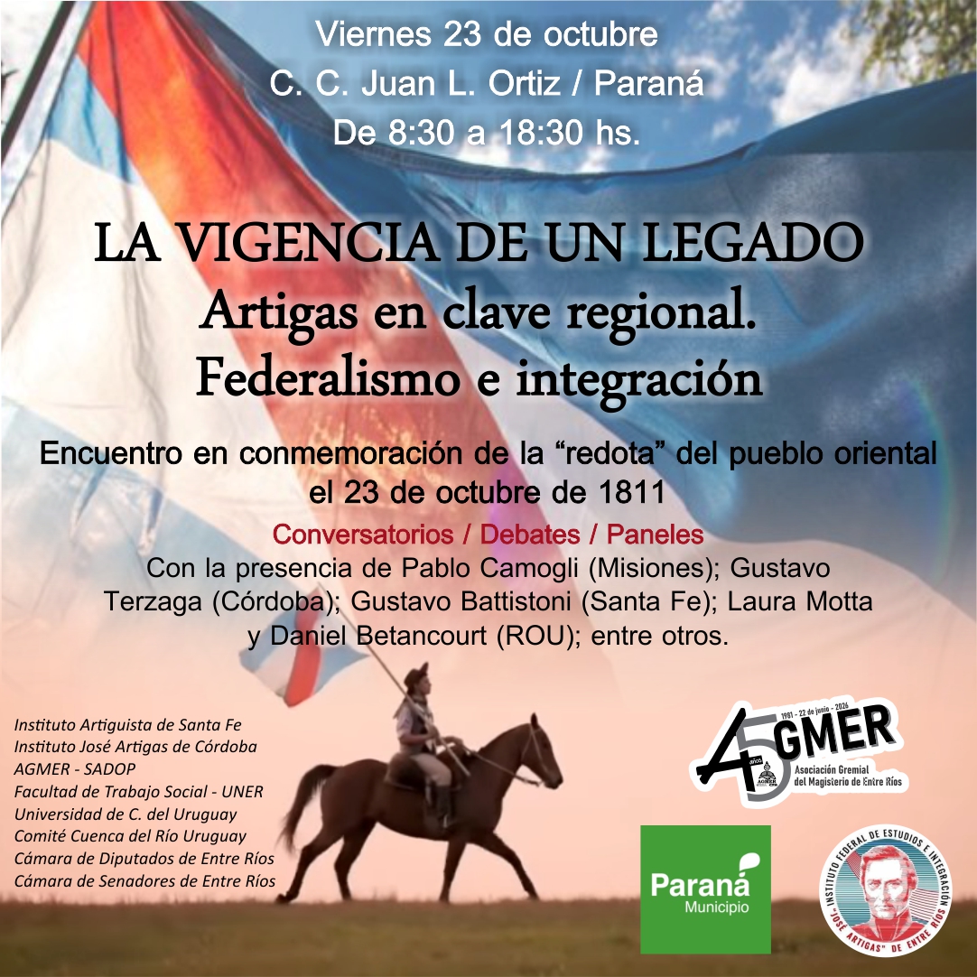 Se llevará a cabo en Paraná un encuentro conmemorativo de la redota del pueblo oriental